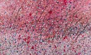 LM Big P Ink Broken Green Oil and Acrylic on linen